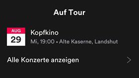 Tour auf Spotify anzeigen